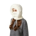 thumbnail image 2 of Steadline 3-in-1 Knit Hat with Scarf and Mask,Fleece Lined Winter Balaclava for Women,Windproof Warm Knitted Beanie with Face Cover for Outdoor Activities, 2 of 7