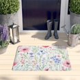 thumbnail image 2 of Pioneer Flower Floral Print Flannel Non Slip Door Rugs,Washable Door Mats Indoor,Decorative Door Mats,Dirt-Resistant and Absorbent Doormat for Entrance,Bedroom,Kitchen,Bathroom,31.5"x17", 2 of 4