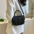 thumbnail image 3 of Cute Rabbit Shoulder Bag for Girls Fashionable Exquisite Soft PU Handbag for Dating Office Work Black Free Size, 3 of 8