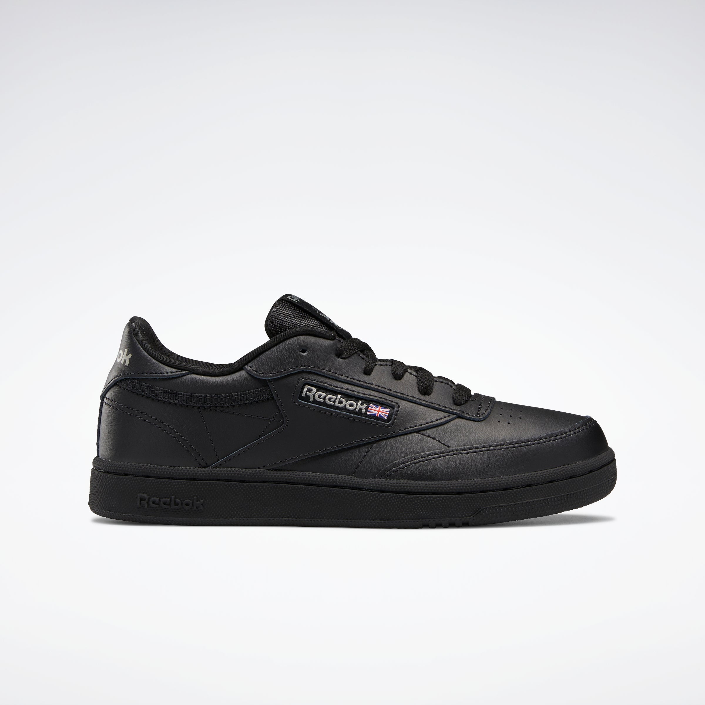 reebok classic leather junior black