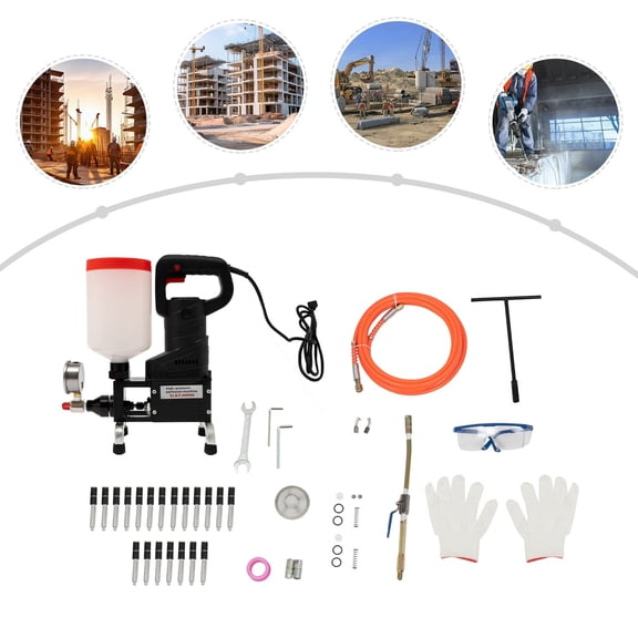 0-10000PSI Electric Grouting Machine High Pressure Grouting Injection Pump 1100W