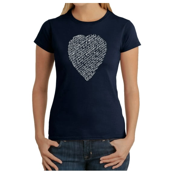 LA Pop Art Women's Word Art T-Shirt - WILLIAM SHAKESPEARE'S SONNET 18