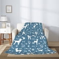 thumbnail image 2 of Disketp Poodle Dog Cozy Flannel Fleece Throw Blanket: Has a velvety texture for All Seasons - Perfect for Women, Men, & Kids"60"x50", 2 of 6