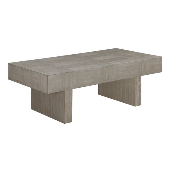 Miekor Furniture 1Pc Contemporary Style Brown Gray Coffee Table Rectangular Table Top Wooden Living Room Furniture 45867