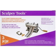 Sculpey: Clay Conditioning Machine - Pasta Machine, Clay Tool, 9 Thickness Settings, Crank Handle, stainless-steel, Arts & Crafts Supplies