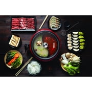 The Rock By Starfrit Dual-Sided 3.2-Quart Electric Hot Pot