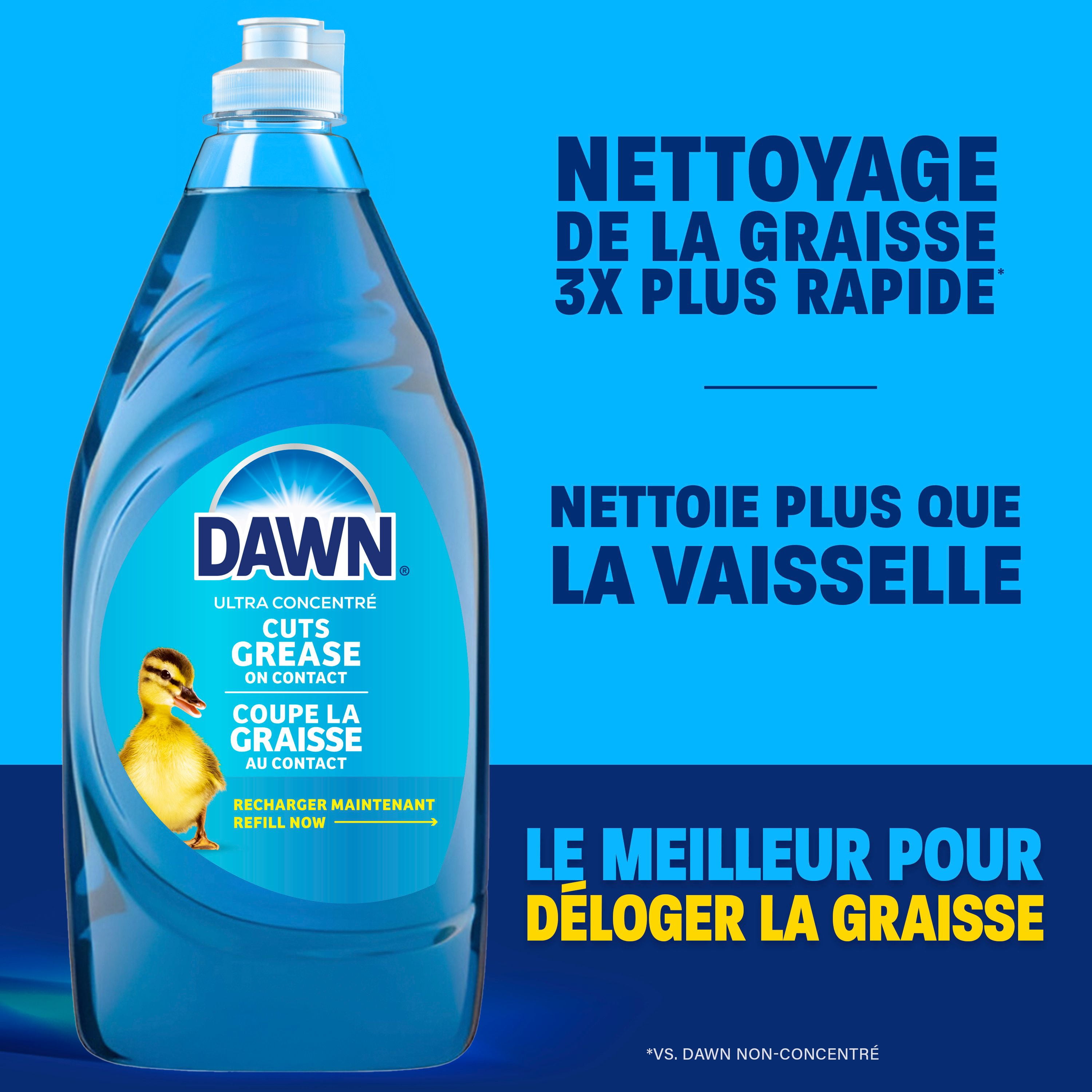 Savon à vaisselle Dawn Ultra, détergent à vaisselle liquide, parfum Fleurs de pommier