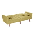thumbnail image 5 of Futon Sleeper Sofa With 2 Pillows Yellow Fabric (Same As W223S00331), 5 of 9