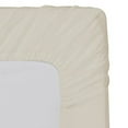thumbnail image 3 of Crescent Bedding 200 Thread Count Beige 100% Cotton Fitted Sheet, Twin √¢¬Ä¬ì Soft Comfy Durable, 3 of 6