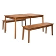 thumbnail image 3 of SAFAVIEH Europa Outdoor Patio 3 Piece Dining Set, Natural, 3 of 11