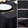 thumbnail image 4 of 8 Pack Black Tablecloth 60 x 102 Inch Polyester Table Cloth for 6 Foot Rectangle Tables, Wrinkle Resistant Washable Decorative Fabric Table Covers for Wedding Party Banquet Buffet and Camping, 4 of 14
