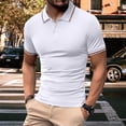 thumbnail image 2 of Afdoent Golf Polo Shirts For Men Summer Fashion Business Casual Polo Shirt Lapel Short Sleeve Top Classic Sport Shirts, 2 of 9