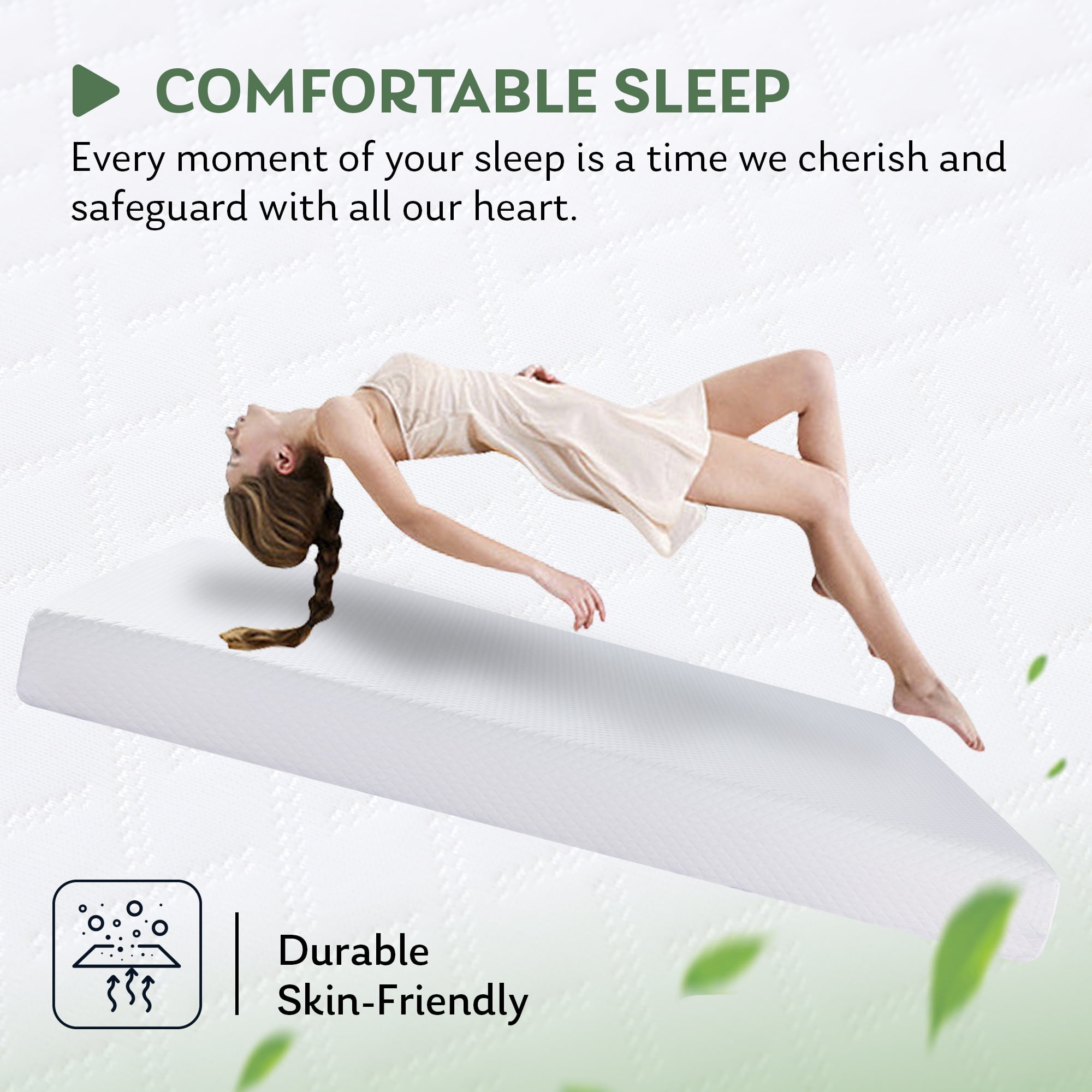 EGOHOME Ego Snoova 8 inch Full Size Mattress, Cooling Gel Memory Foam Mattress in a Box, Medium