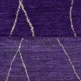 thumbnail image 5 of Rugsotic Carpets Hand Knotted Loom Silk 6'x9' Area Rug Geometric Purple LS0606, 5 of 5