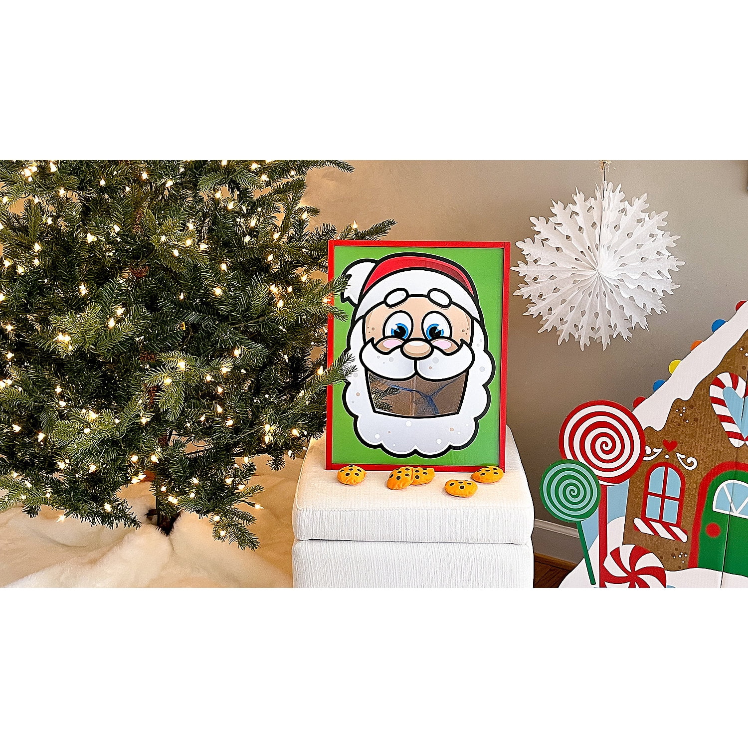 Fun Express Santa's Cookies Bean Bag Toss Game Set Christmas 6 Piece