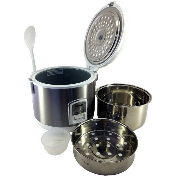 Oyama 10Cup All StainlessSteel Rice Cooker/Steamer/Warmer, White