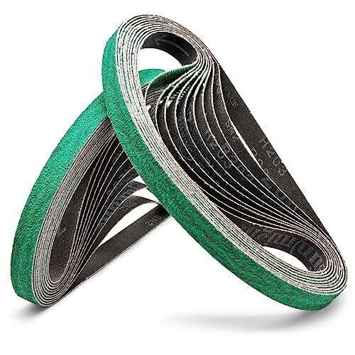 1/2 x 18 Premium Zirconia Sanding Belt,13*457mm for Woodworking 60 Grit, 10 Pack