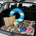 thumbnail image 2 of Xixirimido Universal Car Trunk Mat All Weather Trunk Protection Cargo Liner, Durable Non-slip Cargo Mat Rear Trunk Liner Car Accessories, Brown Leopard Cowhide, 2 of 7