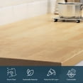thumbnail image 3 of allforwood 48''L x 25''W x 1.5''Th Unfinished Solid Birch Wood, 4ft L x 25" W, 1.5in Butcher Block Countertop DIY Size Long Wooden Board for Kitchen Island Table Top Washer Dryer Workbench, 3 of 6