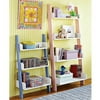 Leaning 3-Tier Bookcase, Multiple Colors