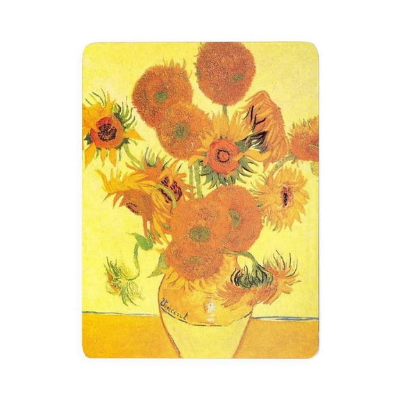 CafePress - Van Gogh Sunflowers - Large Sherpa Fleece Throw Blanket 80" x 60"