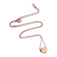 thumbnail image 1 of Collar Corazón MOLA Acero Inoxidable Baño de Oro Rosa, 1 of 3