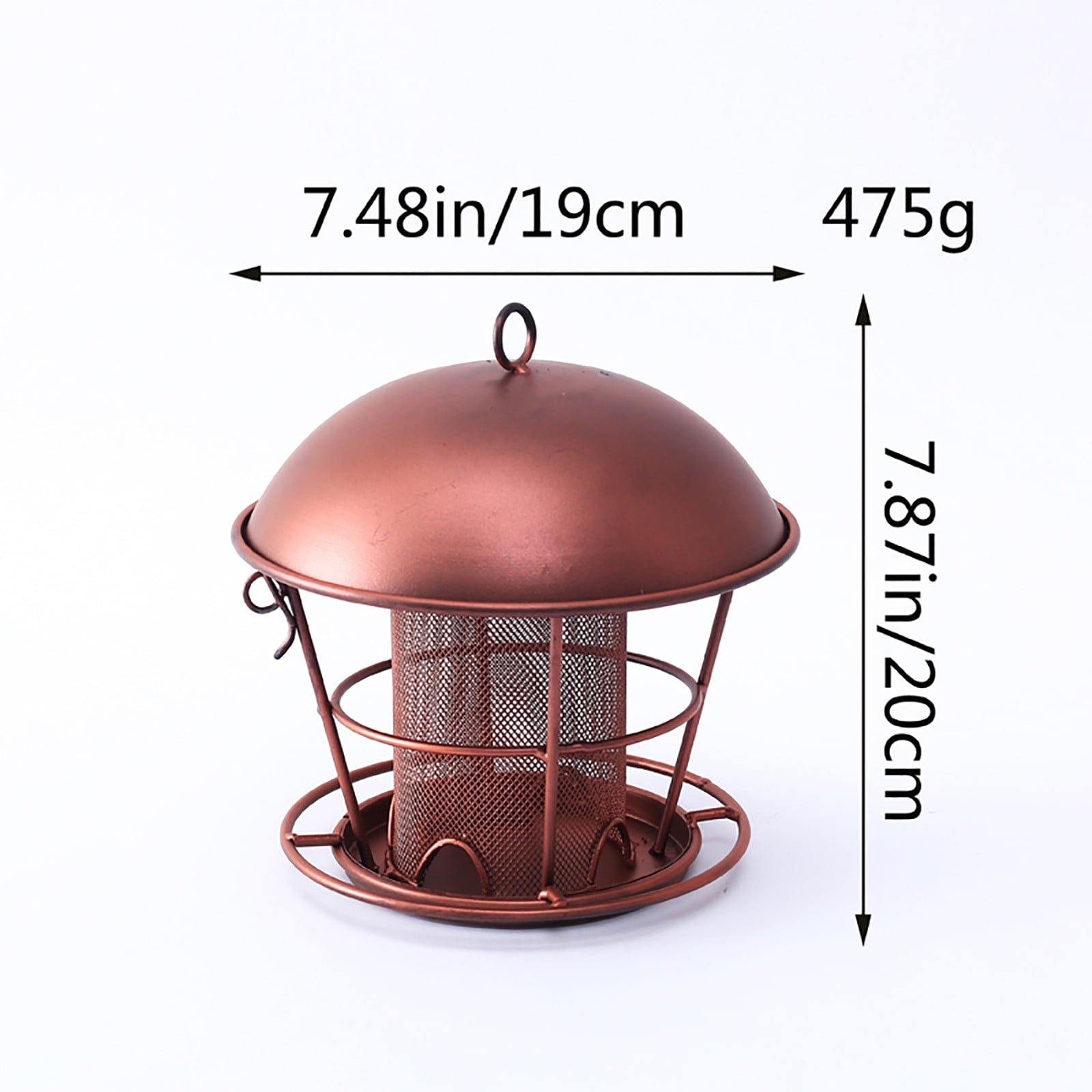 Outdoor Metal Dome Bird Feeder Garden Wrought Iron Decor, Hummingbird Feeder, Bird Feeder, Bird Feeder for Outdoors Hanging, Window Bird Feeder