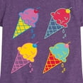 thumbnail image 3 of Instant Message - Ice Cream Pop - Toddler & Youth Girls Short Sleeve Graphic T-Shirt, 3 of 6