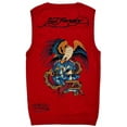 thumbnail image 3 of Ed Hardy by Christian Audigier Embroidered Eagle Snake Skull V-Neck Sweater Vest (Medium, Red), 3 of 5