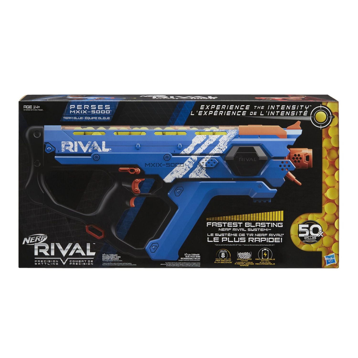 ナーフ　ライバル　ペルセス　青　NERF Rival Perses Perses MXIX-5000 Nerf Rival Motorized Blaster (blue