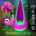 thumbnail image 5 of YUBIKWETE Light Up Kids Pod Swing Seat With LED Lights Pink Nylon Hanging Hammock Chair Indoor Outdoor, 5 of 6