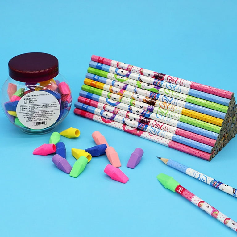 Pencil Top Erasers,20 PCS Pencil Erasers Set,Eraser Caps for Pencils,Cap  Erasers for School,Office Classroom,Kid,Adults