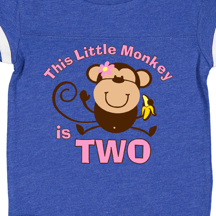 Inktastic Little Monkey Girl 2nd Birthday Girls Baby Bodysuit - image 3 of 4