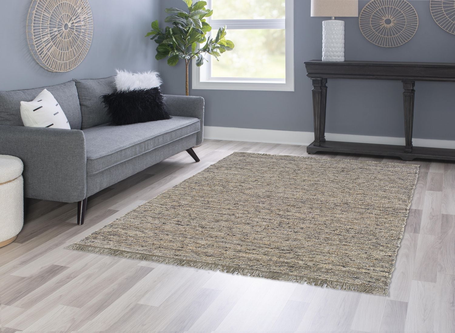 Verginia Berber Dark & Natural 5 ft. 3 in. x 7 ft. 5 in. Area Rug