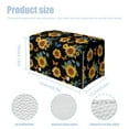 thumbnail image 7 of ZUXONGSY Sunflower Tissue Box Cover Butterfly PU Leather Rectangular Tissue Box with Buttons Wear Resistant Leather Tissue Box Cover Stylish Tissue Box Cover for Car Home Bathroom, 7 of 7