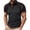 Black, variant on Men'S Athletic Shirts & Tees Button Down Lapel Solid Color Short Sleeve Sleeve Rugby Shirt for Men,Black,L