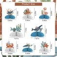thumbnail image 6 of Ocean Animal Honeycomb Centerpiece Boy, Under The Sea Birthday Decoration Centerpiece Double-Sided Printing Starfish Sea Turtle Table Centerpiece for Summer Ocean Birthday Baby Shower, 6 of 7