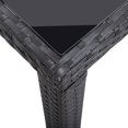 thumbnail image 3 of vidaXL Garden Table Black 123x60x74 cm Poly Rattan, 3 of 4