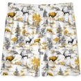 thumbnail image 4 of NICKSUN Shorts de Pyjama Amusants pour Hommes, Bas de Pyjama Doux avec Poches, Cerf Automne, m, 4 of 6