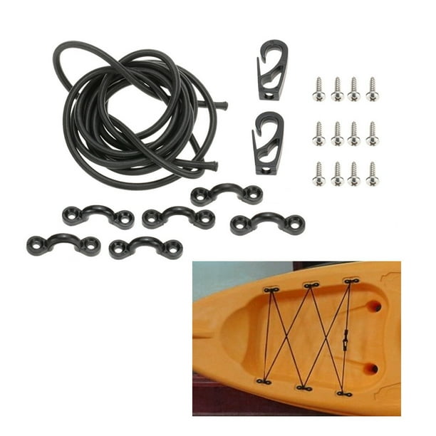 8.2 feet Long 0.24 inch Thick Elastic Cord Kayak Bungee Rigging Deck Kit