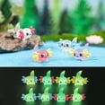 thumbnail image 3 of Miniaturas luminosas Axolotl, mexianum Ambystoma, decoración de micropaisaje de musgo nocturno, animales lindos, pecera, bricolaje, 8-15 piezas, 3 of 4