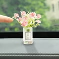 thumbnail image 5 of PONPRNGY Cute Mini Blossom in Flower Vase, Fresh Car Ornaments, Car Rearview Mirror Ornaments Funny Dashboard Decorations Kawaii Car Interior Accessories for Women Gifts, 5 of 5