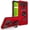 Red, variant on For Cricket Icon 3 EC211002 Robotic Ring Kickstand Phone Case - Rose Gold