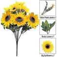 thumbnail image 3 of 28 pcs Artificial Sunflowers Bulk Summer Decor, 4 pcs Fake Silk Flowers, Sunflower Bouquet, 3 of 5