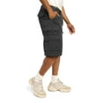 thumbnail image 4 of G-Style USA Men's Relaxed Fit Belted Cargo Shorts - Solid Charcoal - 38, 4 of 6