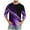 Mens T Shirts Purple, variant on 3/4 Sleeve T Shirts for Men Big and Tall S-5X Plus Size Crewneck Pullover T-Shirts Casual Basic Color Block Comfort Loose Tops Tshirts