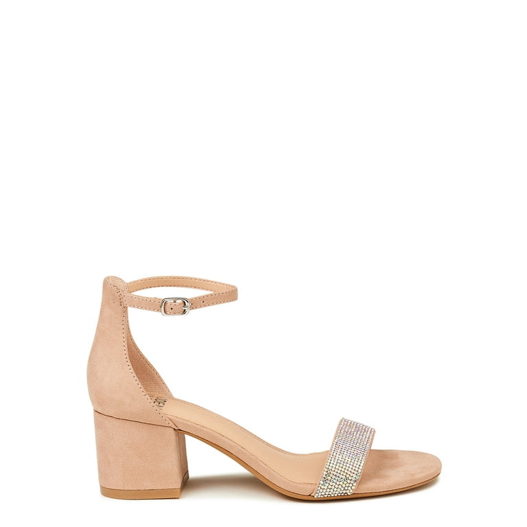 Aldo embellished blush on sale block heeled sandals