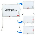 thumbnail image 2 of Dapmiu Mobile Double-Sided Magnetic Whiteboard | 90x60cm Large Area, Adjustable Height & Angle, with Brake Wheels & Full Magnetic Kit (Black), 2 of 10