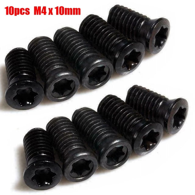 MYG 10pcs M4 x 10mm Insert Torx Screw For Replaces Carbide Inserts CNC Lathe