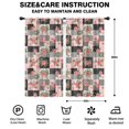 thumbnail image 2 of Pioneer Flower Floral Print Pattern Teens Curtains,Teens Insulated Curtains Set Of 2,Bedroom Essentials,Toddler Room Decor 42"x84", 2 of 5
